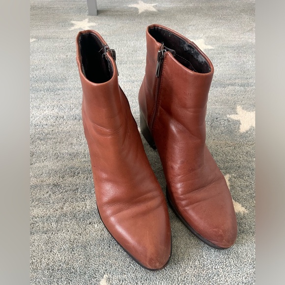 Sam Edelman Joey Leather Boots Brown 7 - Picture 4 of 6